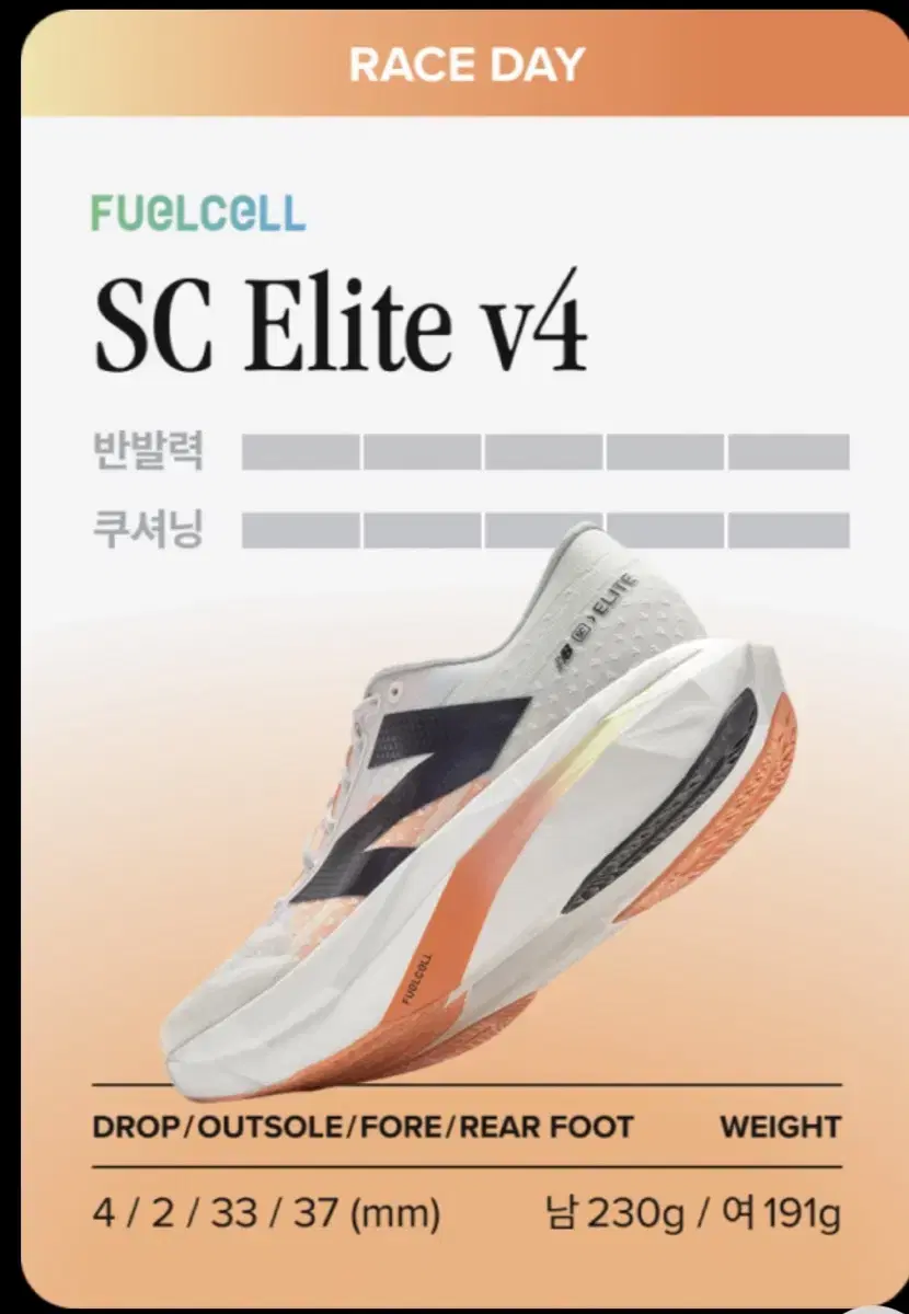 뉴발란스 FUELCELL SC Elite v4