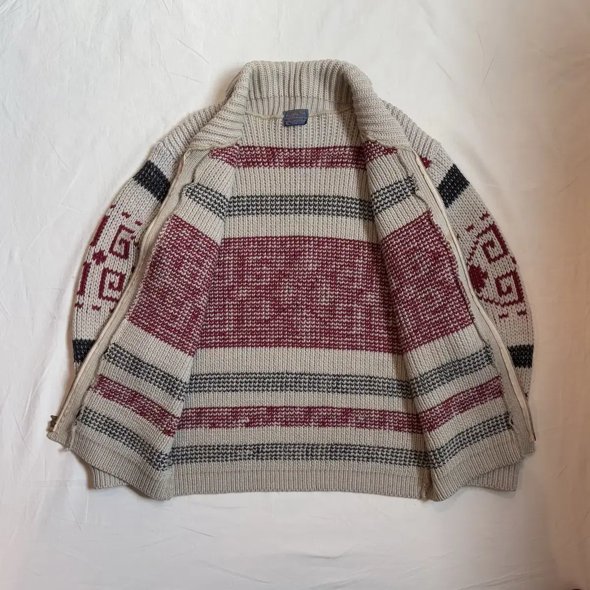 60s PENDLETON 헤비울 집업 카디건(L / 105-107)