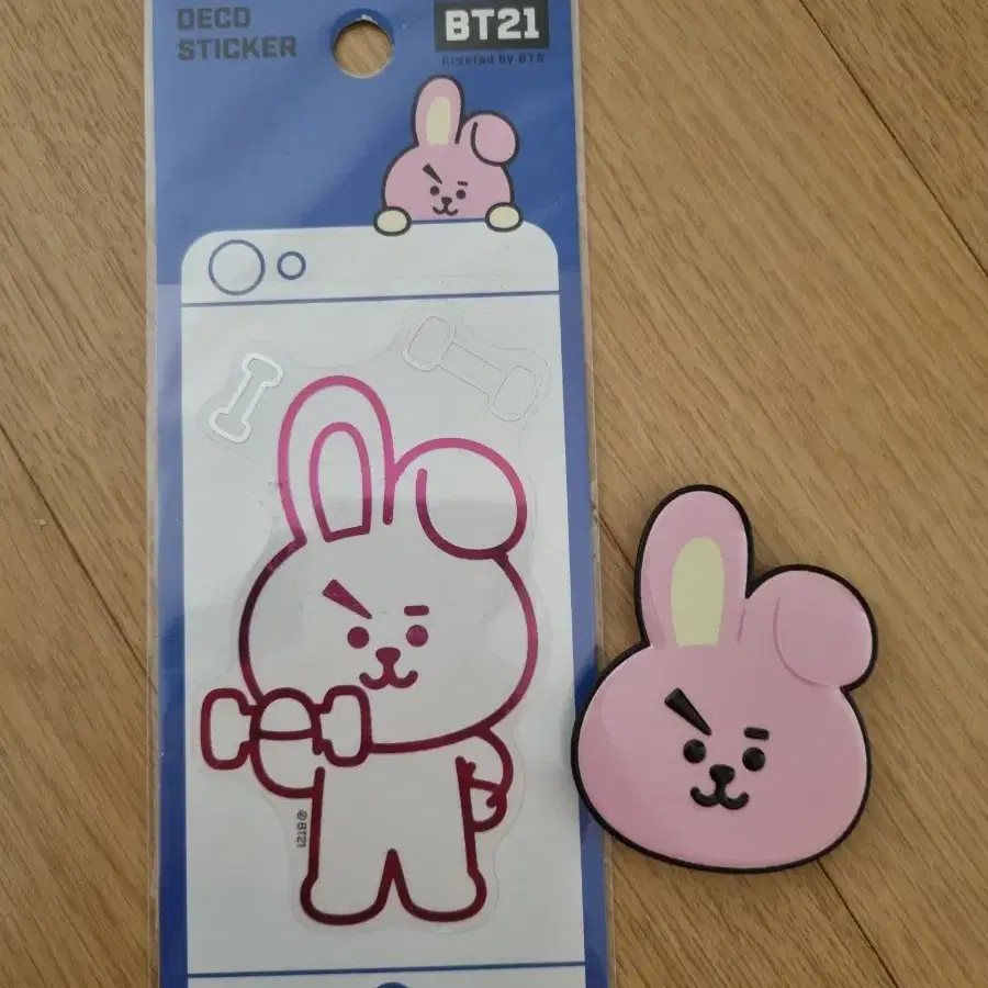 BT21 캐릭터 핸드폰 스티커, 그립톡