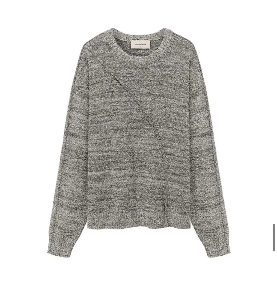 노원엘스 박시 니트 스웨터 Diagonal Boxy Knit Sweate