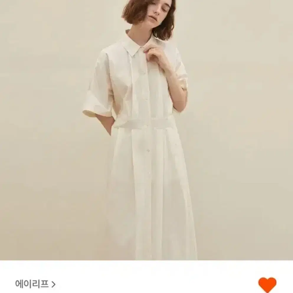 에이리프 핀턱 원피스 pintuck long shirt onepiece