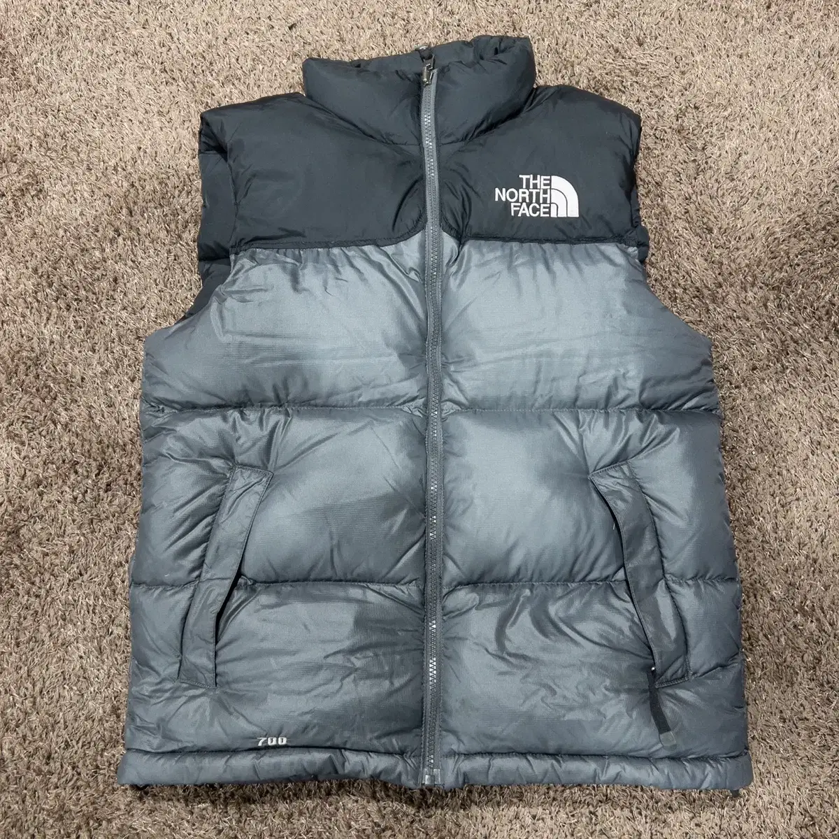 Northface 노스페이스 남성 거위털 눕시 패딩 조끼 90/빈티지홍