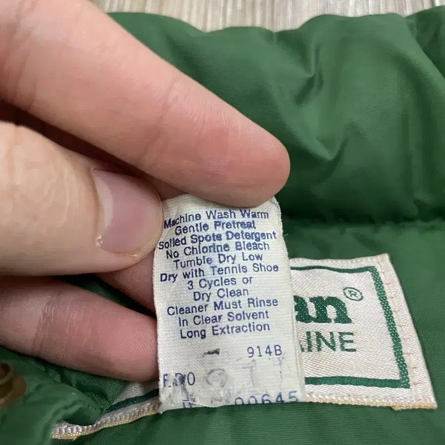 빈티지 ll bean 엘엘빈 made in usa 패딩 베스트(패딩조끼)