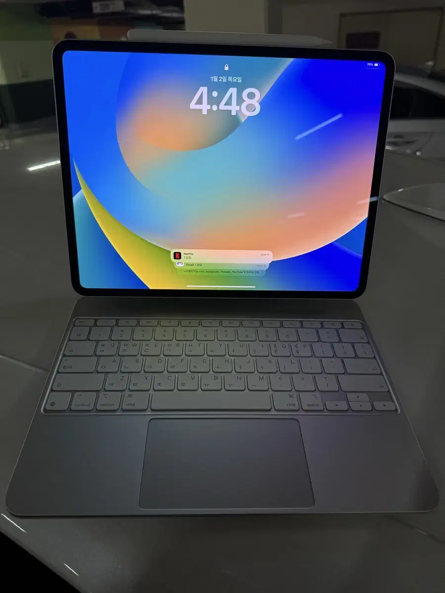 iPad Pro13 M4 1Tera + Magic Keyboard + Fanslipro + Care Full Set