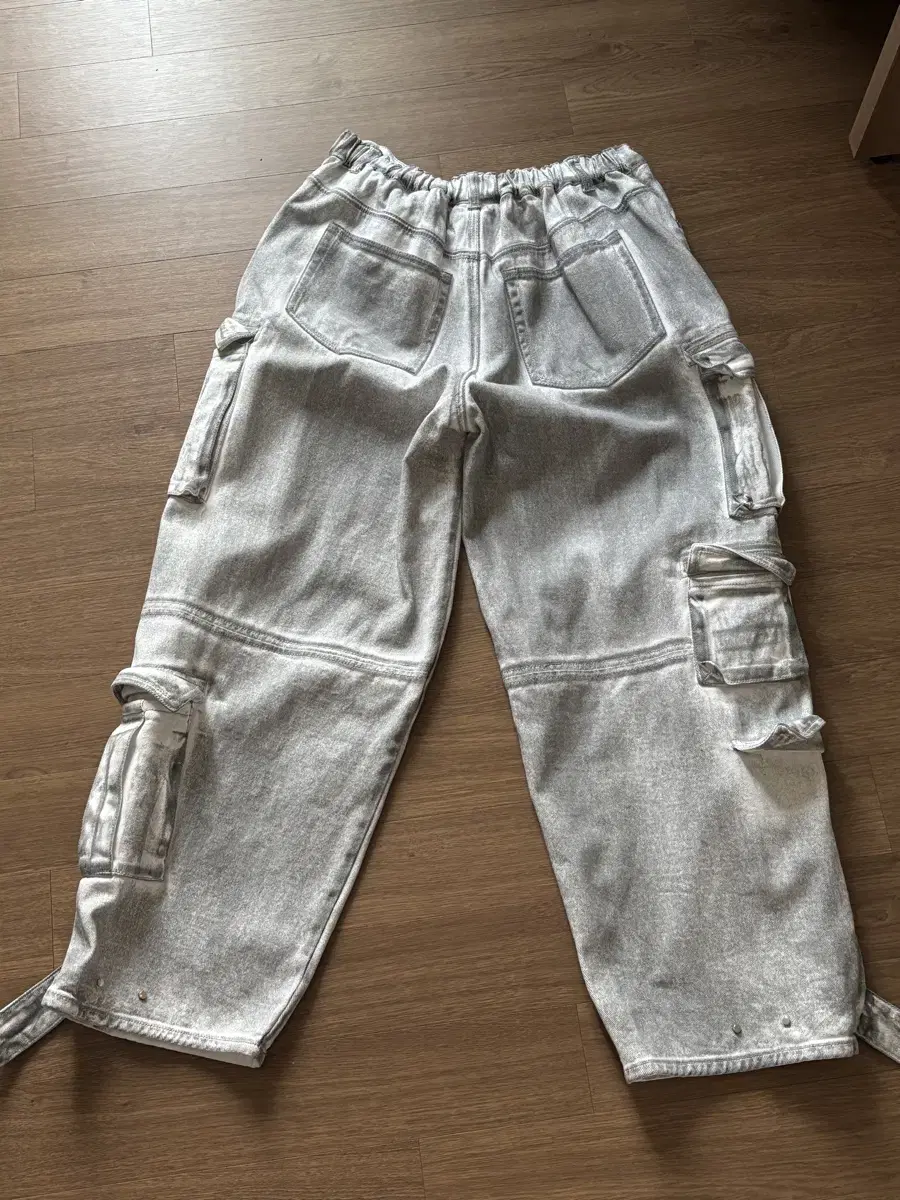 낫포너드 Dirty Wash Multi Cargo Denim Pants