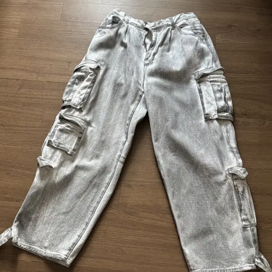 낫포너드 Dirty Wash Multi Cargo Denim Pants