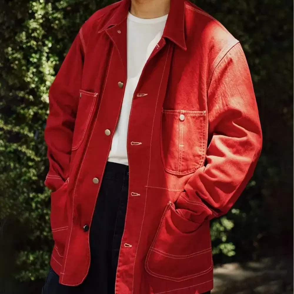 [1] 22AW A.PRESSE 아프레쎄 커버올 자켓 RED