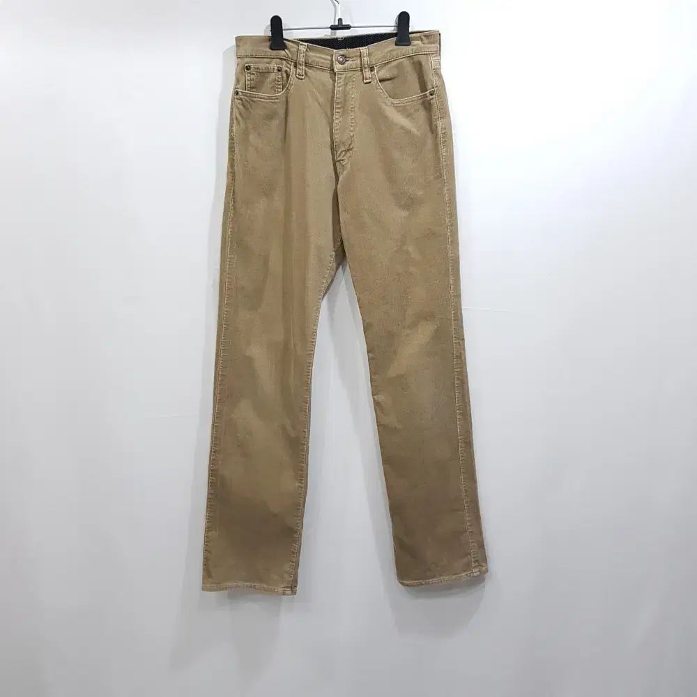 Babson Golden Beige Straight Corduroy Cotton Trousers Men28 H167