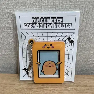 한국 한정판 나가노 농담곰 다이컷 페이스 아크릴 키 체인