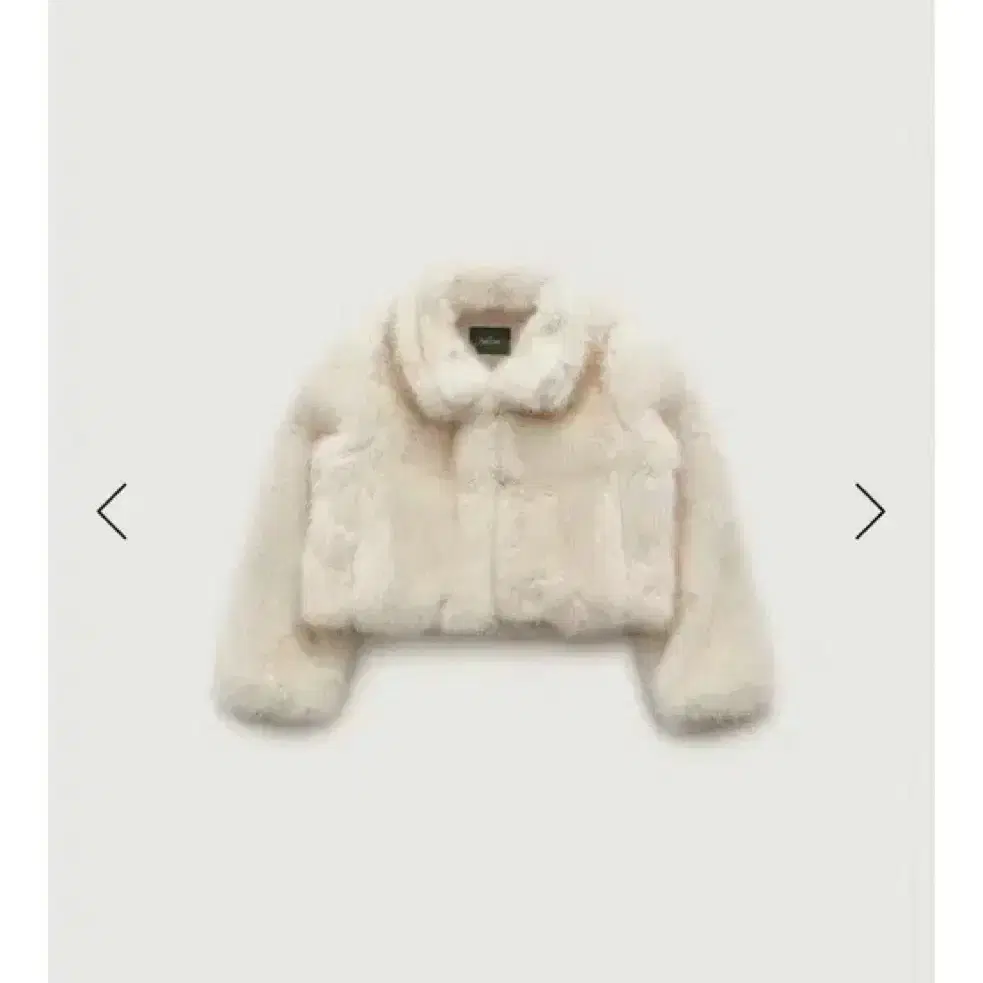 더바넷 퍼자켓 thebarnnet Ivory Eco-Fur Jaccket