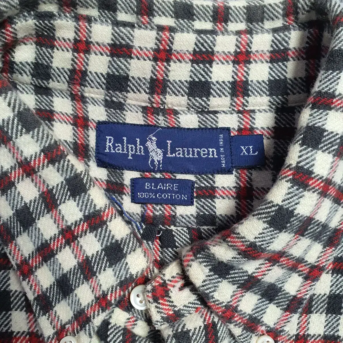 Polo Ralph Louren 플라넬 코튼 체크 BD셔츠