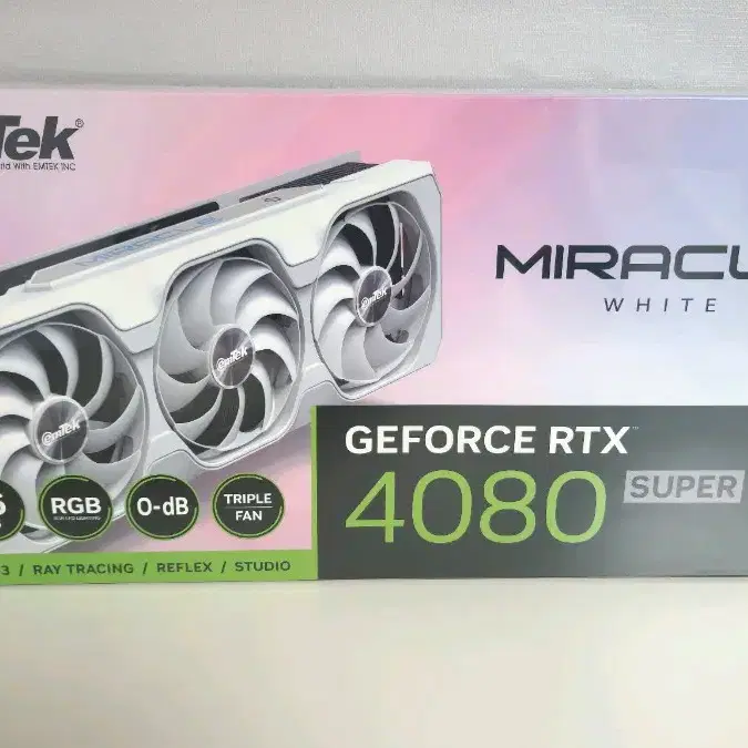 (미개봉) 이엠텍 RTX4080 SUPER MIRACLE WHITE D6