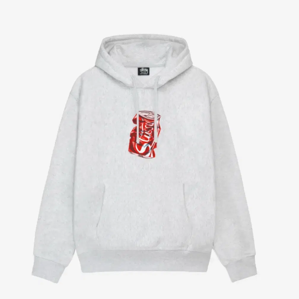 Stussy Soda Can Hoodie Ash Heather