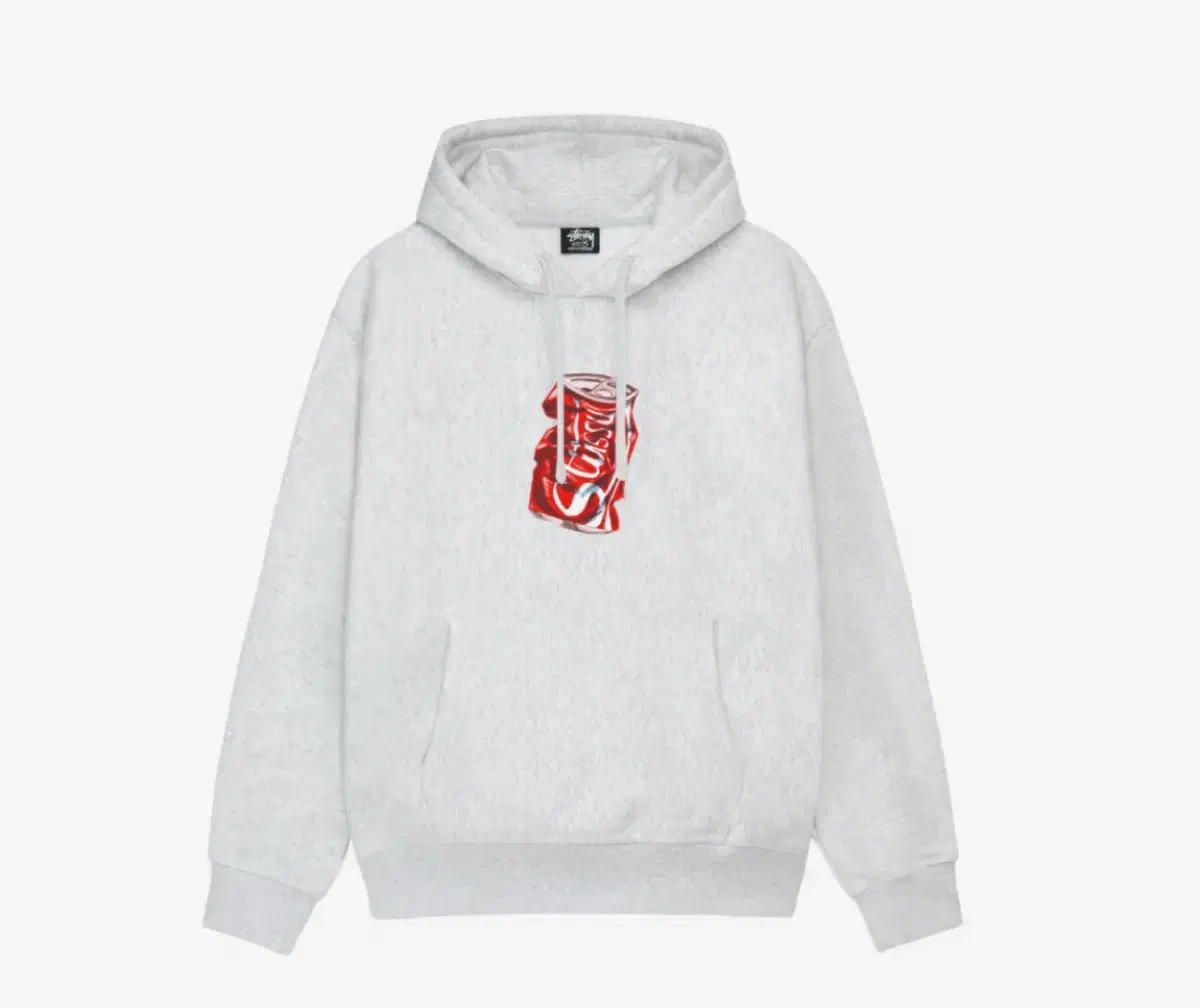 Stussy Soda Can Hoodie Ash Heather