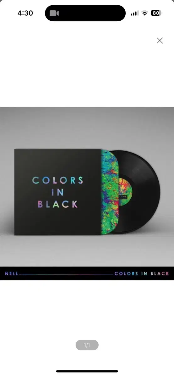 LP) 넬 (NELL) - 8집 COLORS IN BLACK (LP)