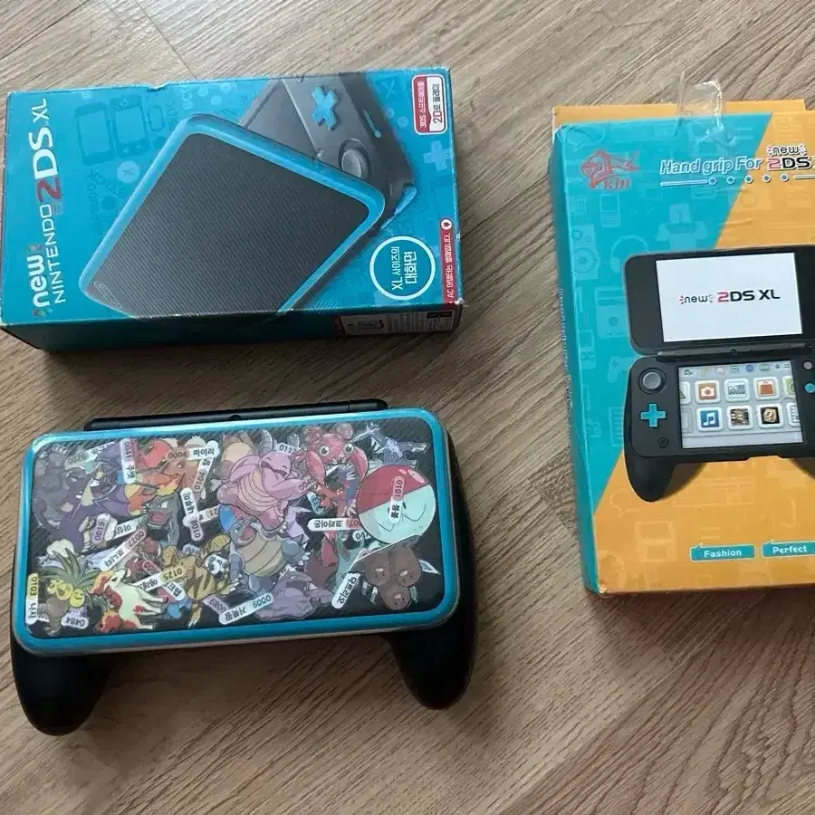 S급 닌텐도 new 2ds xl 블루블랙 터콰이즈 블루