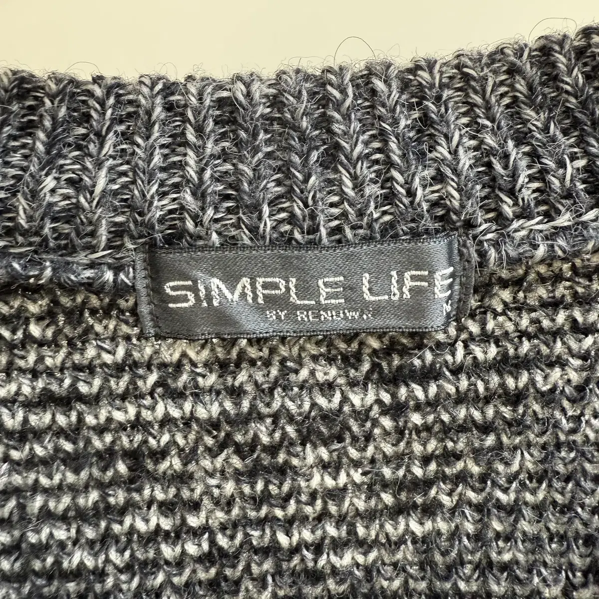 SIMPLE lIFE 그레이 니트