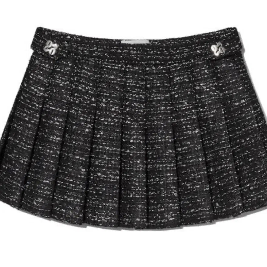 글로니 트위드 스커트 치마 NELLE TWEED SKIRT(BLACK)