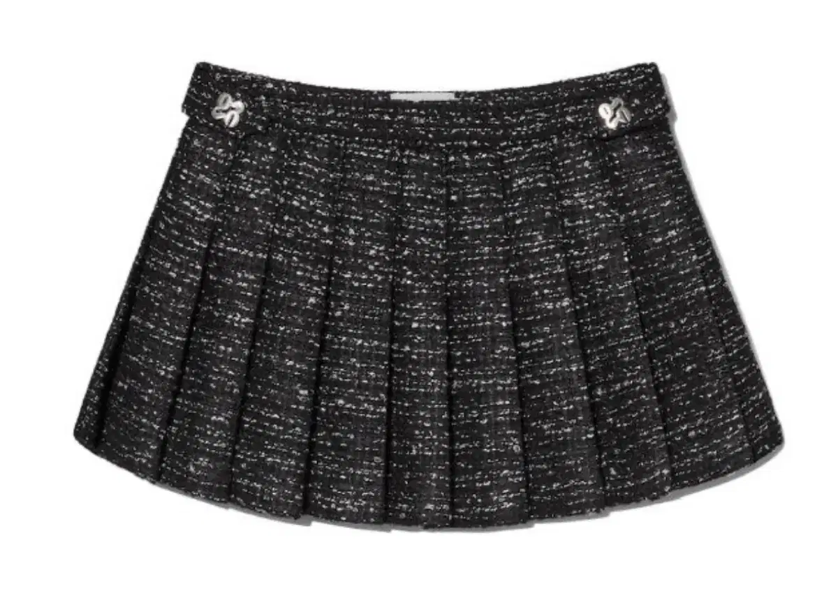 글로니 트위드 스커트 치마 NELLE TWEED SKIRT(BLACK)