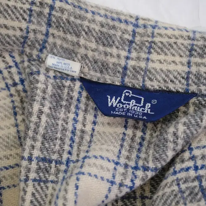 Woolrich 체크 울 셔츠