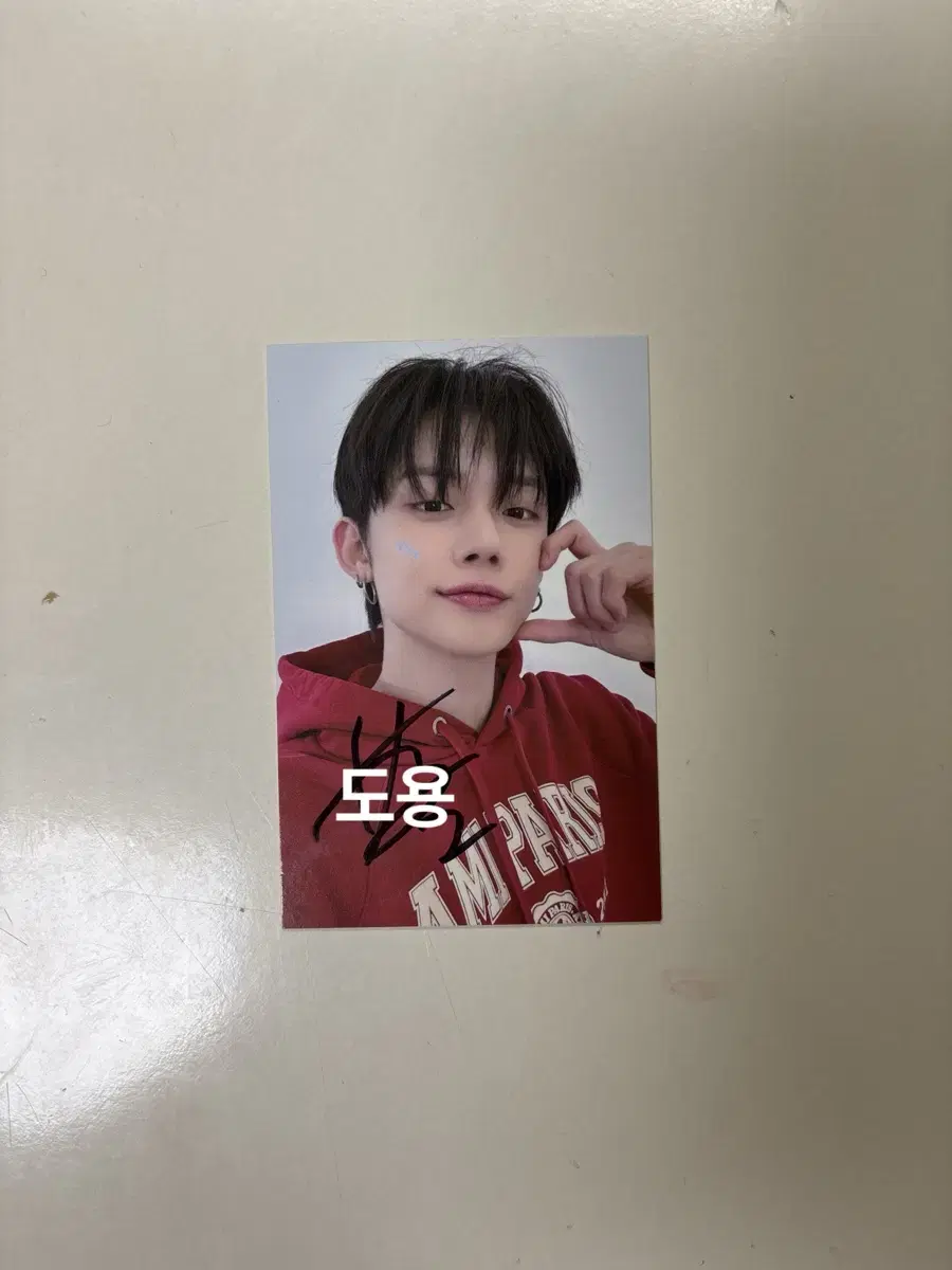 txt yeonjun sign photo kard (+flood)