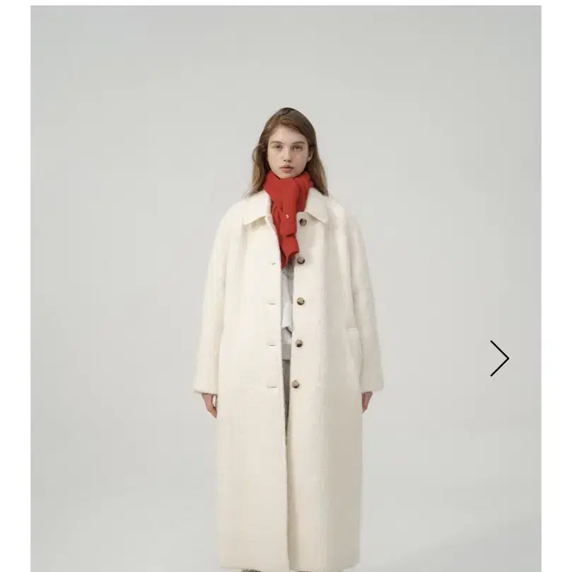 더바넷 Snow White Belted Balmacaan Coat