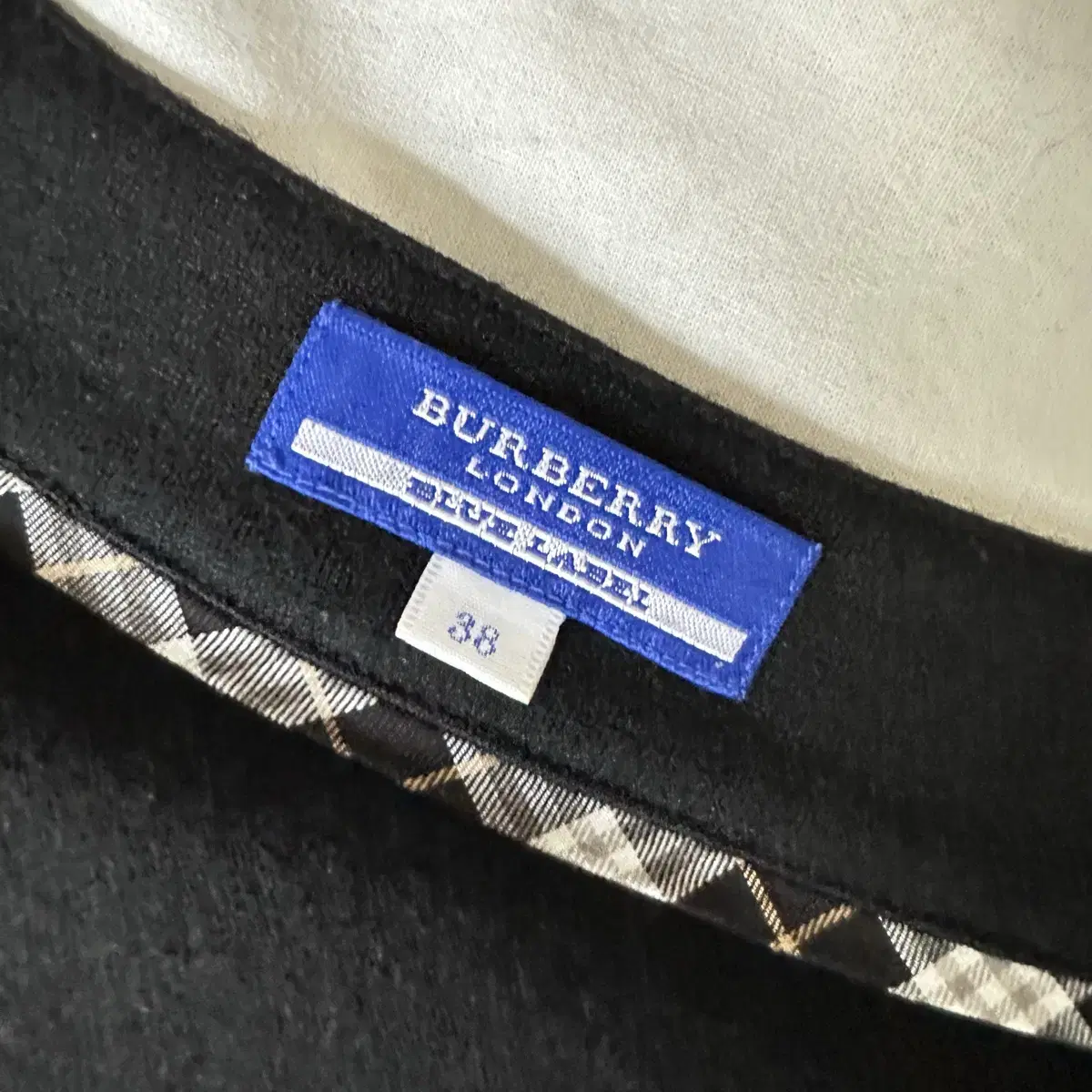 버버리 블루라벨 burberry 로고 니트