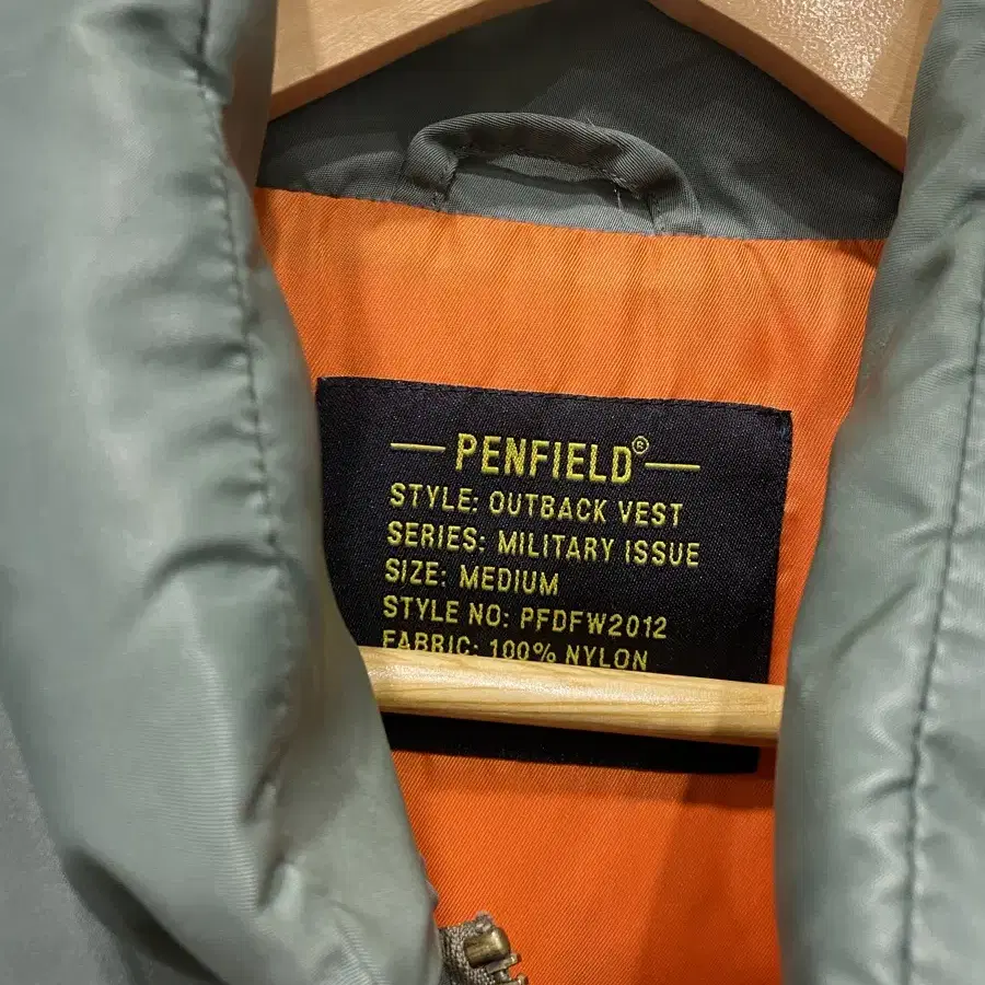 [M/유일매물] penfield 펜필드 밀리터리 아웃백 패딩 베스트