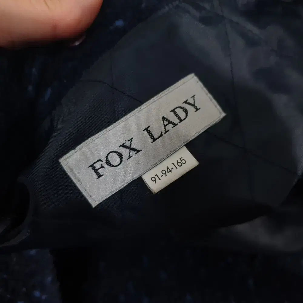 (kk66243)폭스 레이디FOX F LADY 알파카 혼용 코트 77