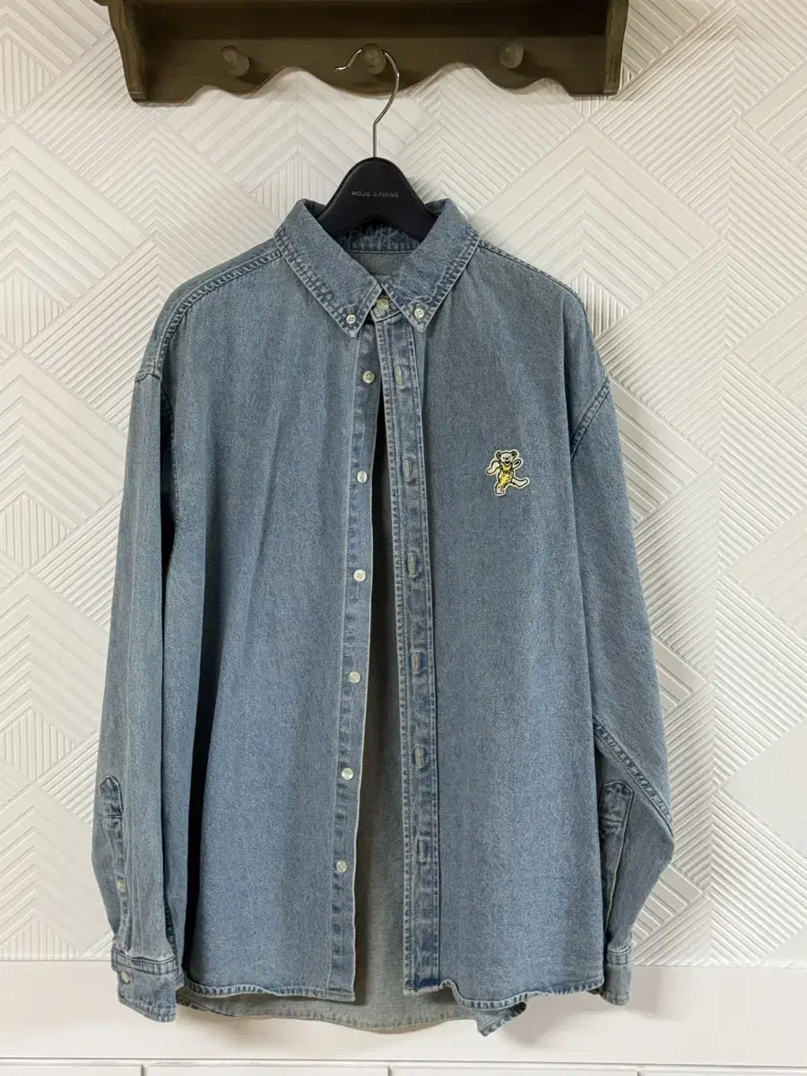 [M] 디스이즈네버댓 GD washed denim shirt 데님 셔츠