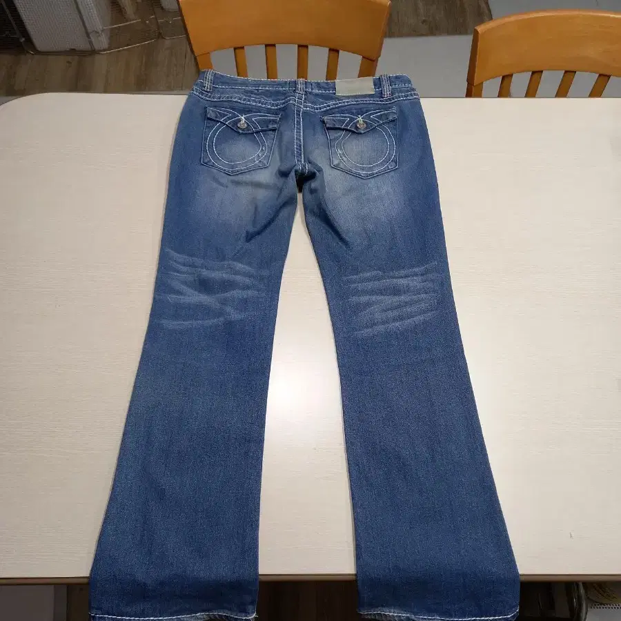 33 JUNDOL JEANS 골반 워싱 스판 부츠컷 33-357