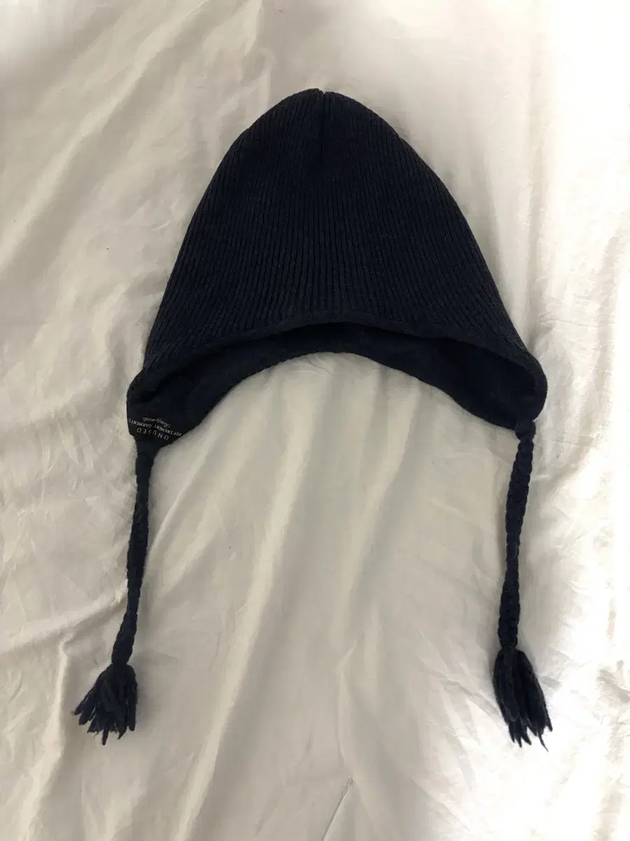 unused 언유즈드 knit earflap 니트 이어플랩