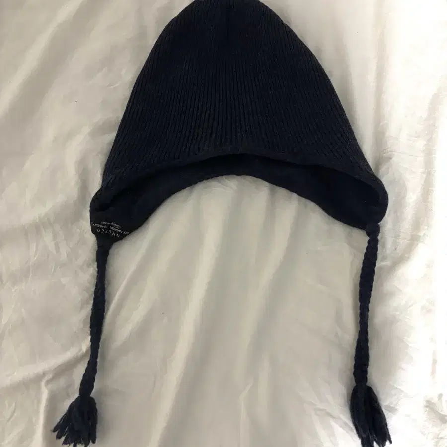 unused 언유즈드 knit earflap 니트 이어플랩