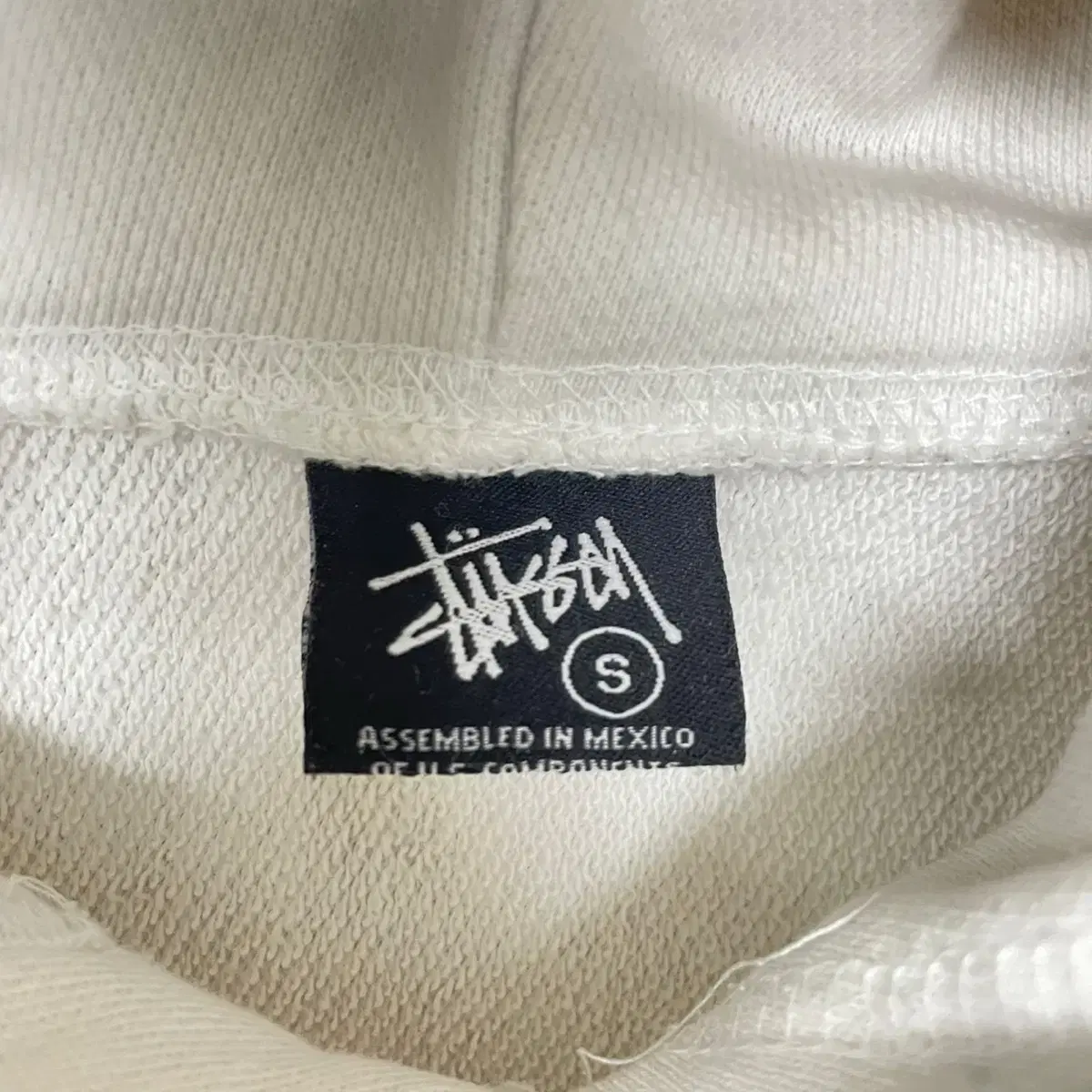 스투시 Stussy 올드스쿨 Rock live 후드티 화이트