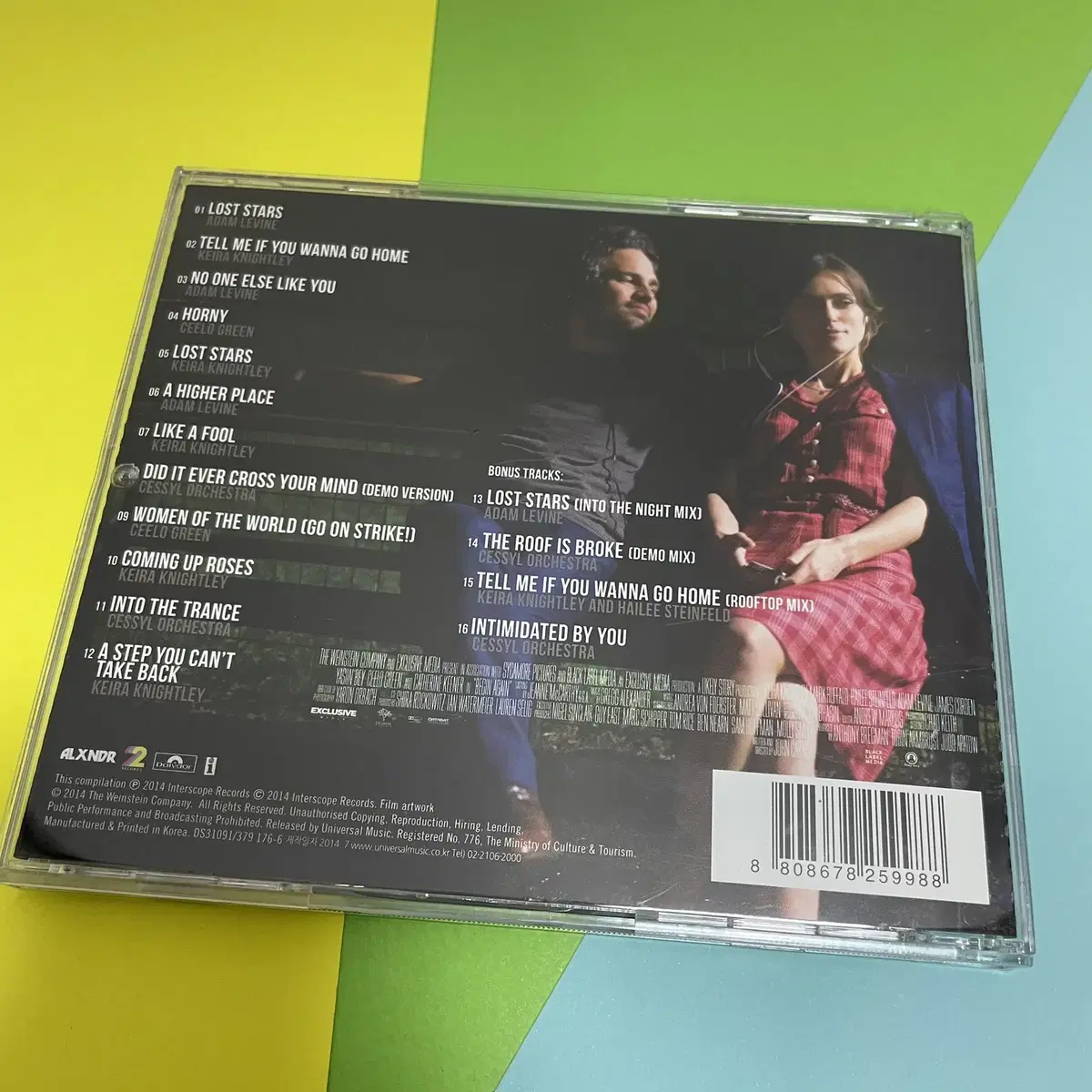 [중고음반/CD] 비긴 어게인 BEGIN AGAIN 영화음악 OST