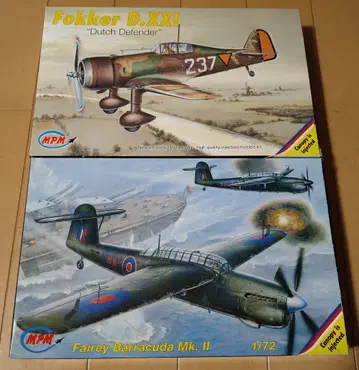 1/72 MPM 페어리 바라쿠다 & 포커 D.21