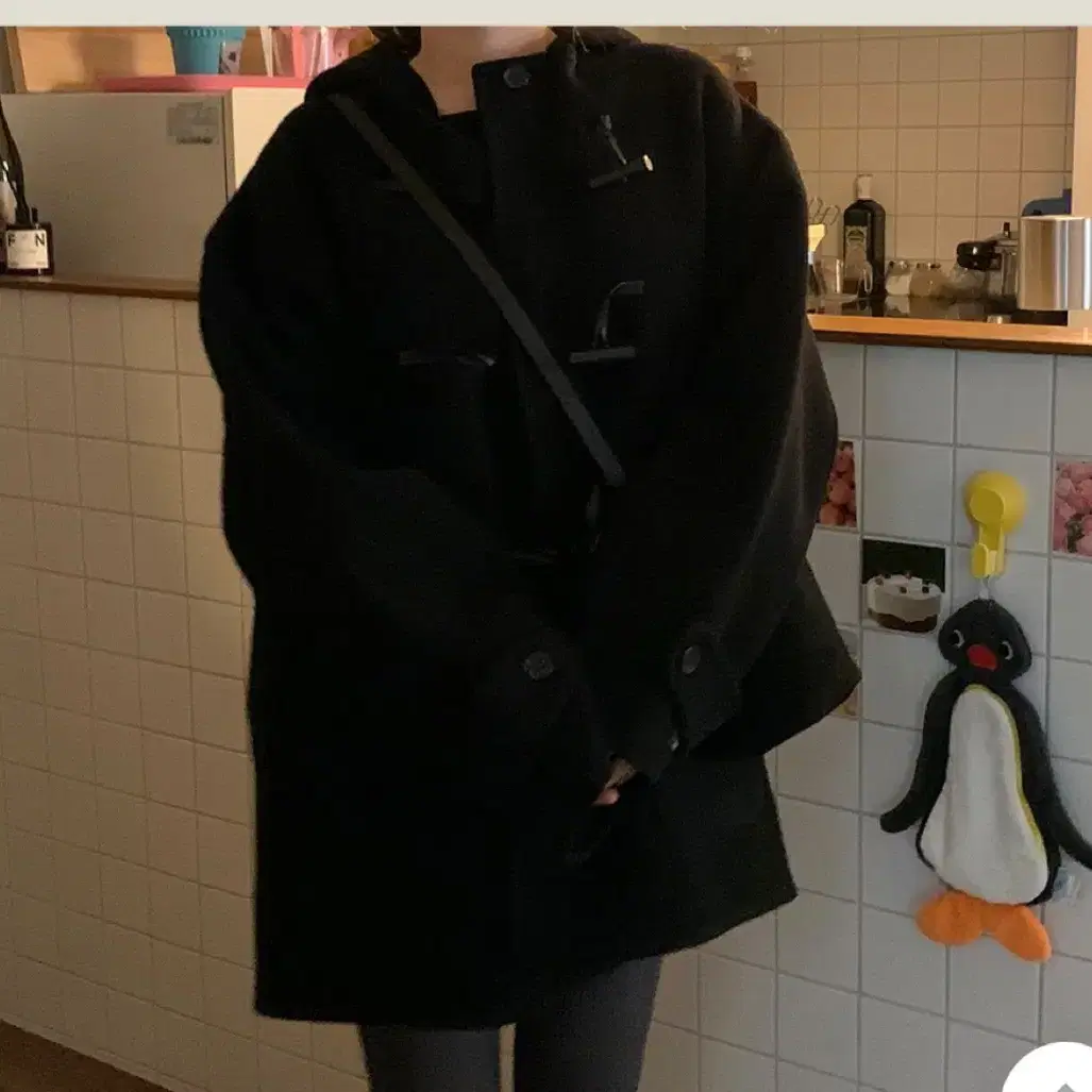 데일리마켓 handmade half duffle coat 더플코트 떡볶이