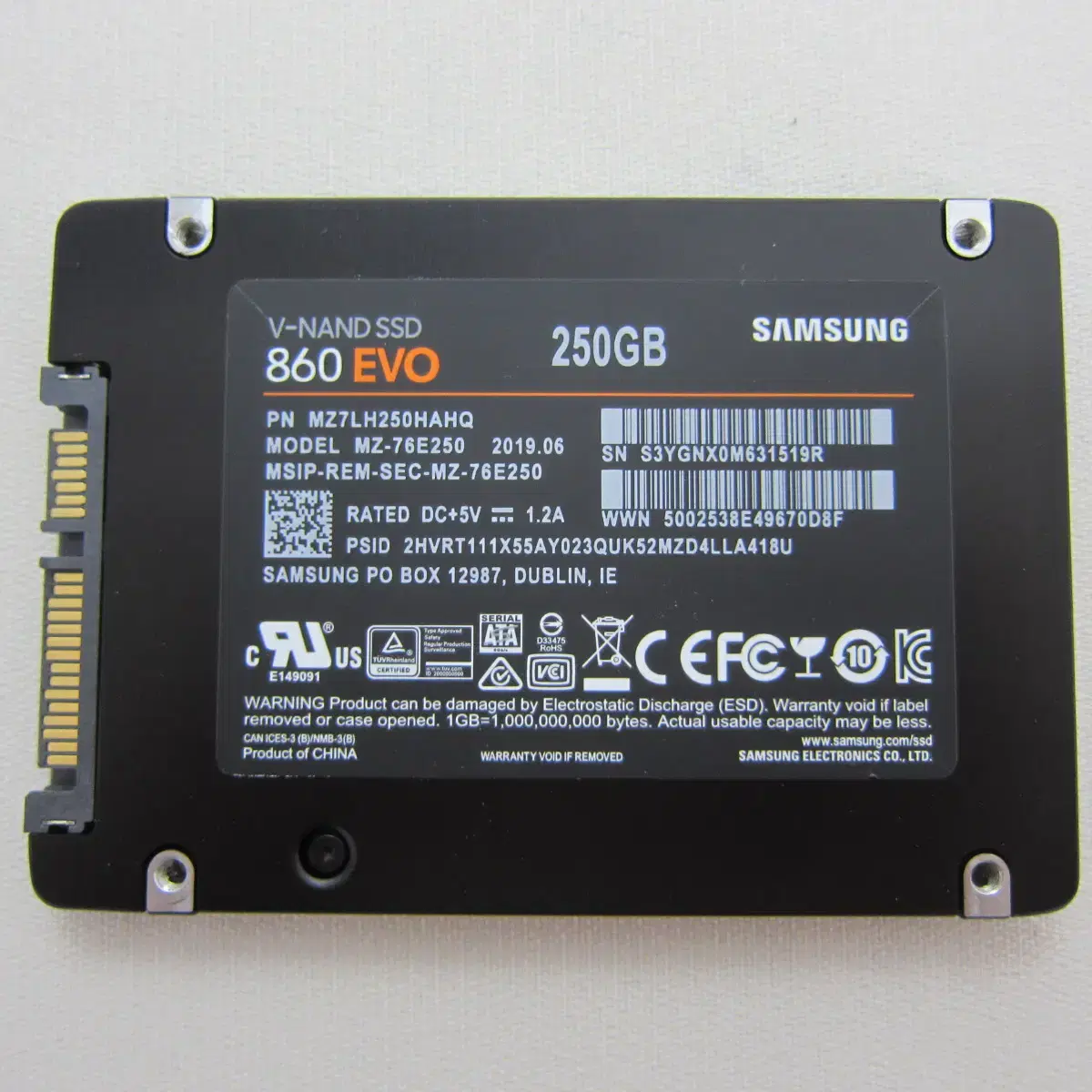 삼성전자  SSD 860 EVO 250G