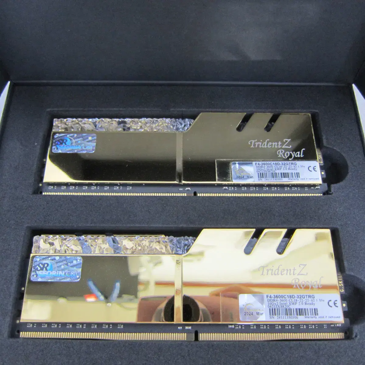 지스킬 DDR4-3600 TRIDENT Z 로얄 골드 32G(16Gx2)