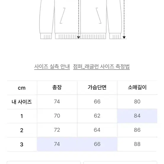 그레일즈 바람막이 3사이즈