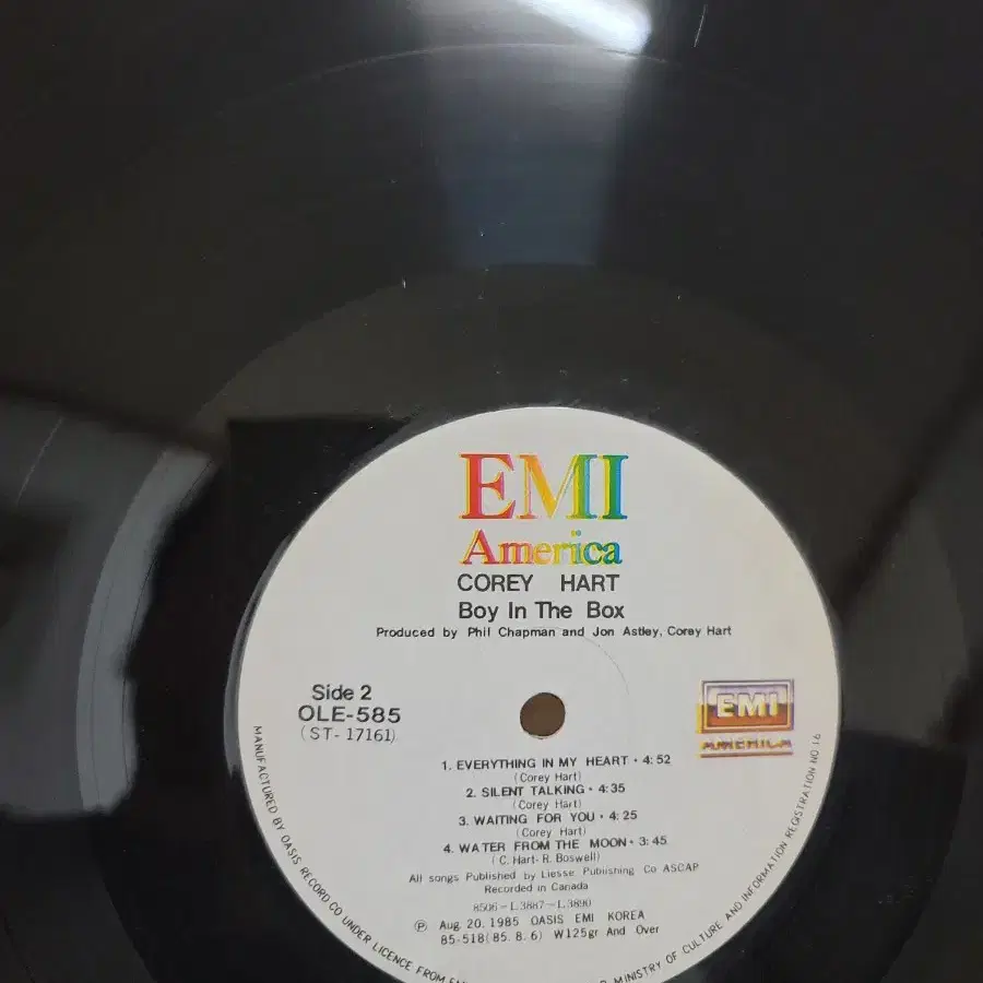 COREY HART.Barry Manilow lp 알판만