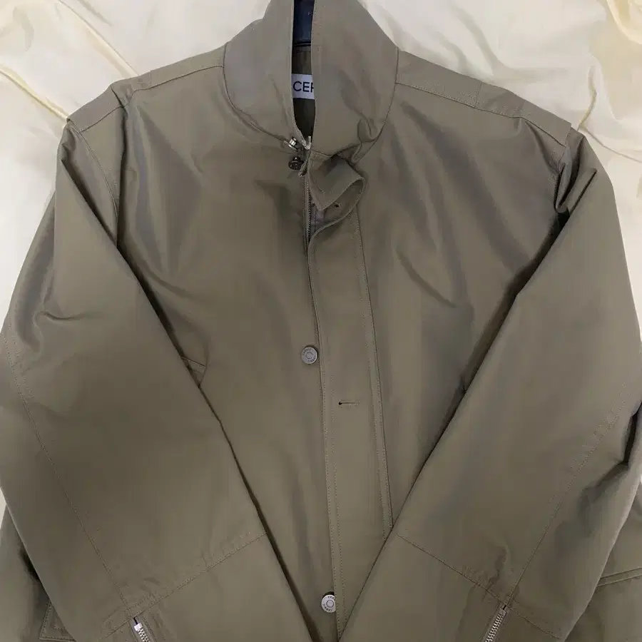 세릭 waxed half jacket -khaki 마지막 가격