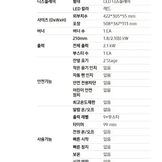 택포 미사용새제품 삼성 인덕션 1구 전기레인지