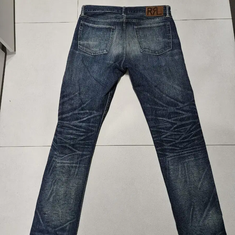 RRL Slim Narrow 데님 34/32 더블알엘