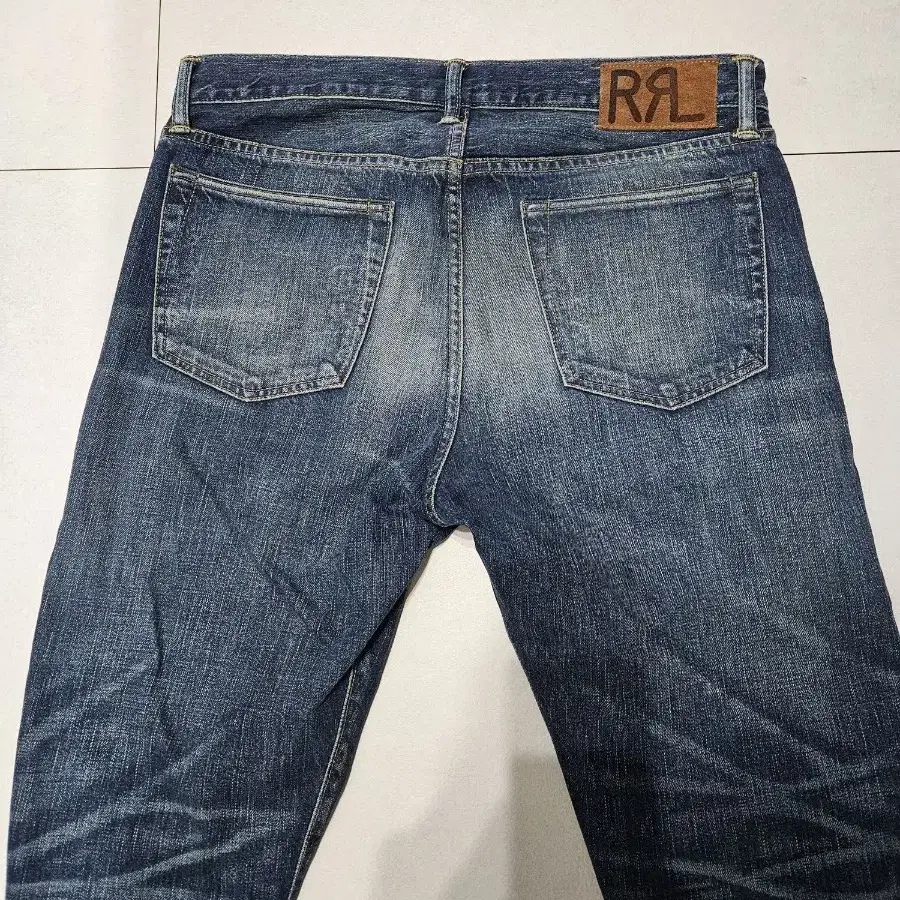 RRL Slim Narrow 데님 34/32 더블알엘