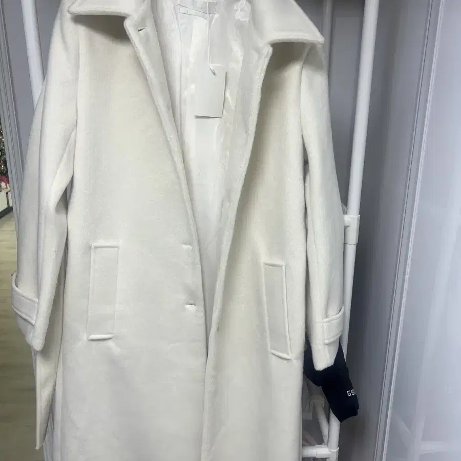 리엘 Envy single wool coat (ivory)