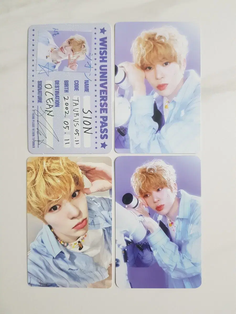 nct wish seasons greetings sion photocard sell