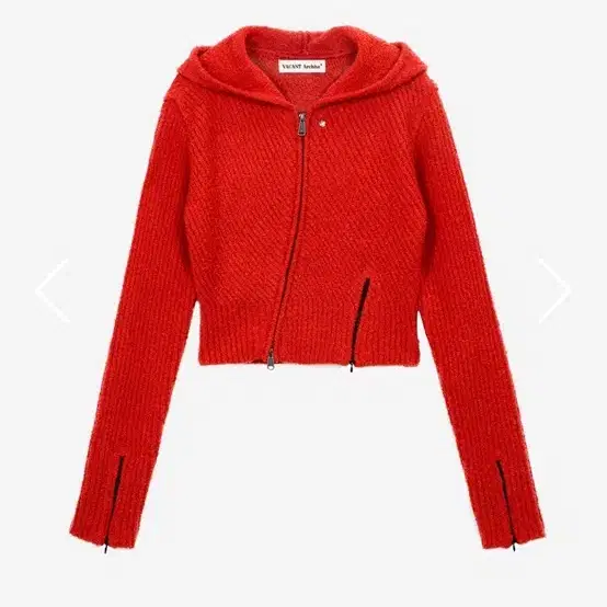 베이컨트 아카이브 MORO KNITTED HOODIE RED