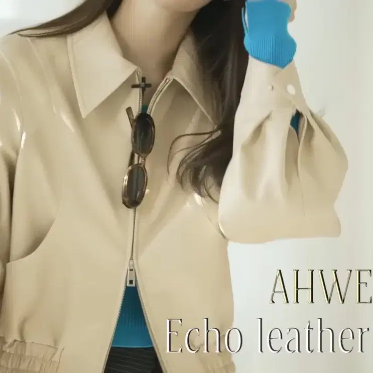 아위 레더 블루종 자켓 AHWE leather bluson jacket