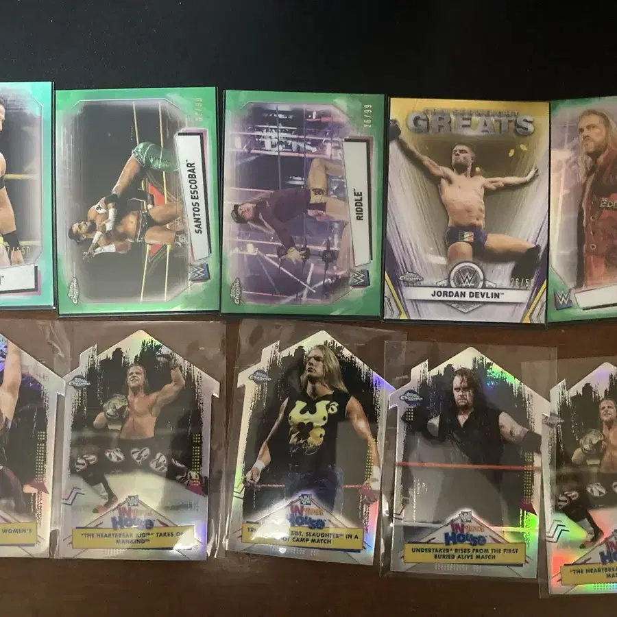 Topps Chrome WWE 카드 랏